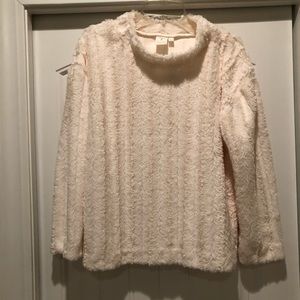 NWT faux fur sweater